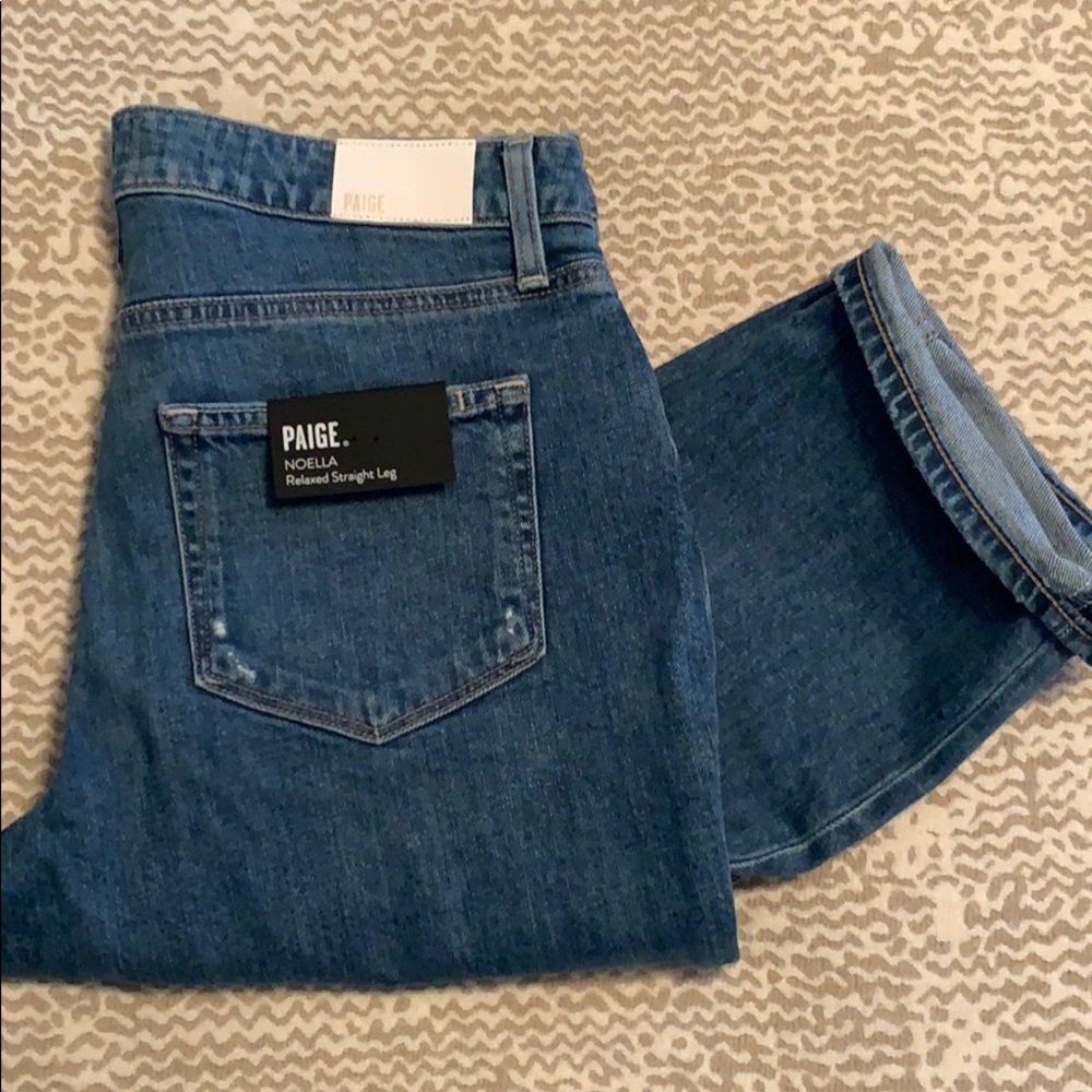 PAIGE Noella Relaxed Crop Straight Leg - NWT sz 28